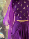 Purple Shaded Skirt Set