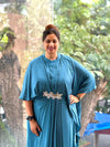 Blue Kaftan Style Gown