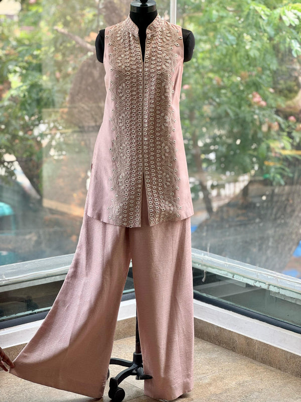 Pink Designer Made Palazzo Set
