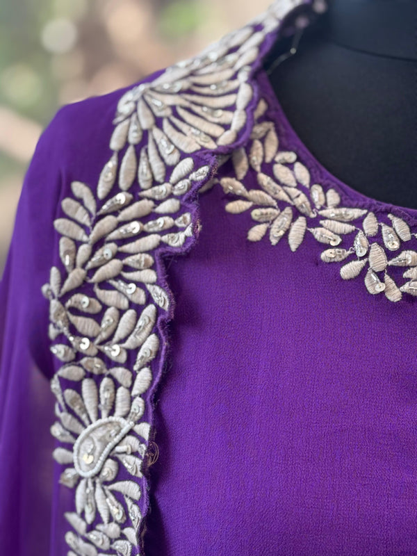 Purple Cape Set
