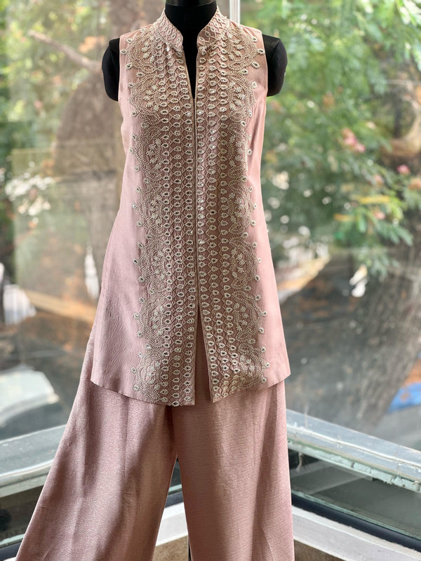 Pink Designer Made Palazzo Set
