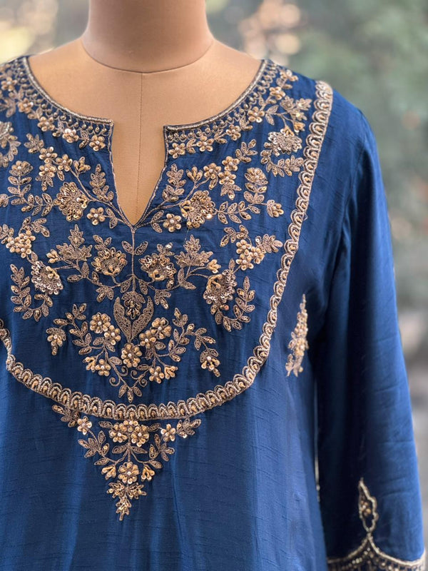 Blue Skirt Set