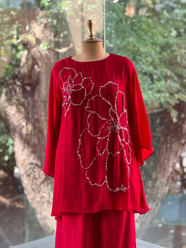 Red Co Ord Set