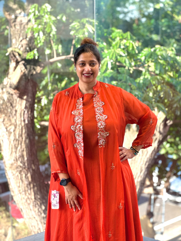 Orange Asymmetrical Co Ord
