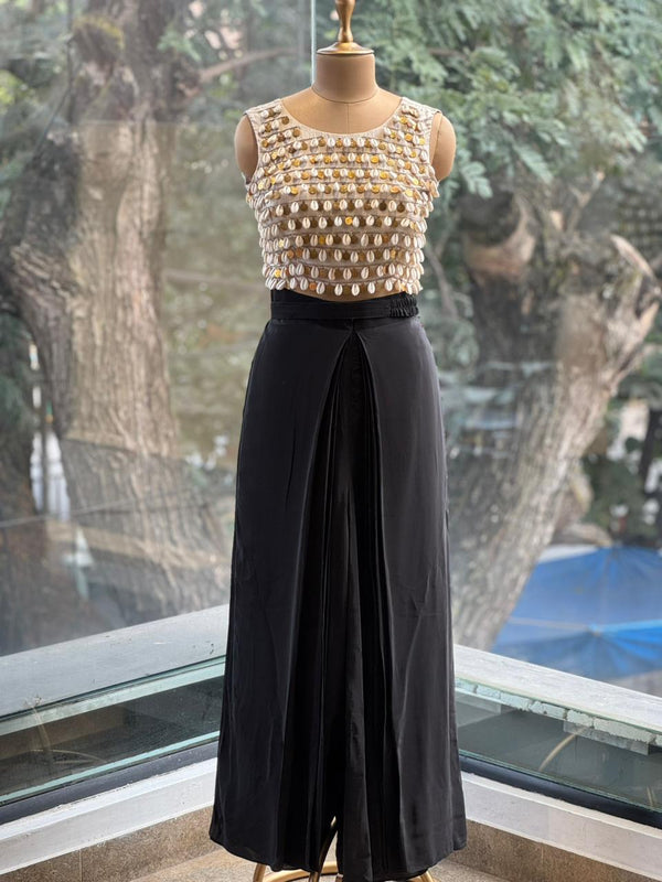 Black Bnadhej Print Cape Set