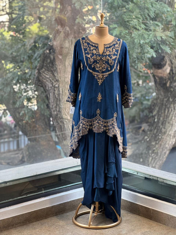 Blue Skirt Set