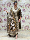 Olive Green Digital Printed Dupatta Set