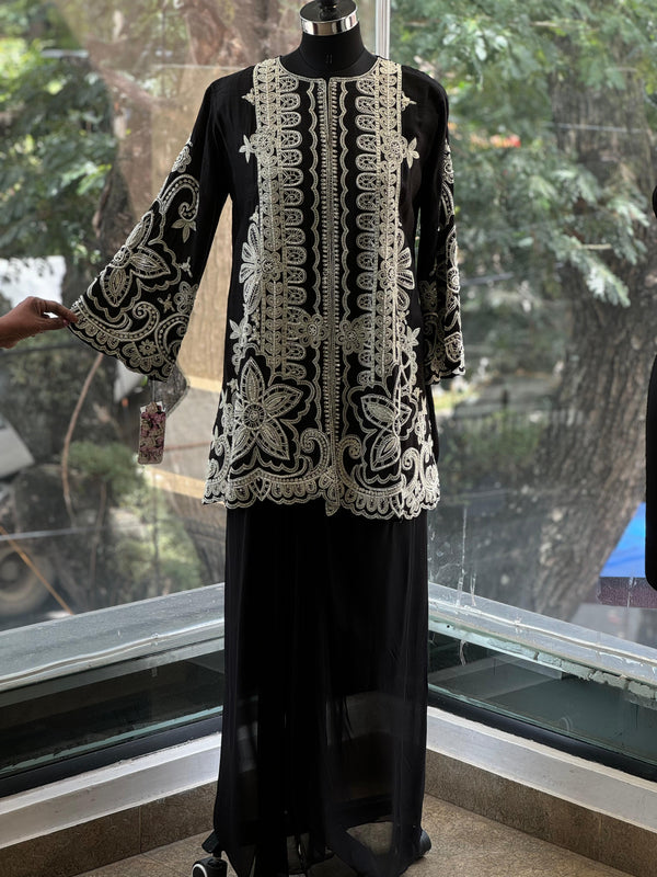 Black Skirt Set