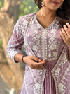 Mauve Jacket Style Gown