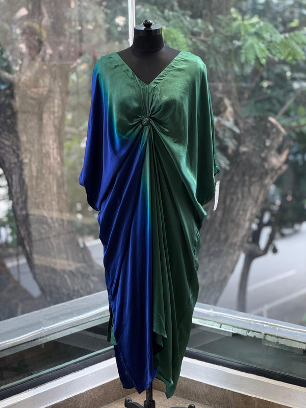 Green & Blue Shaded Kaftan