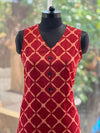 Red Sleeveless Tunic