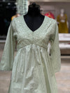 Green Sharara Set