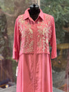 Pink Moti Work Tunic