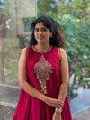 Maroon Skirt Set