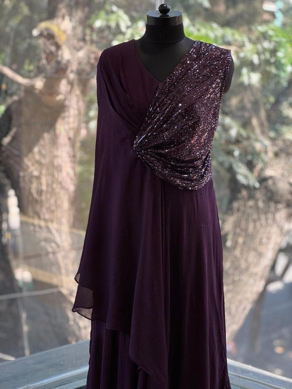 Purple Shimmer Gown