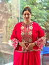 Red Skirt Set