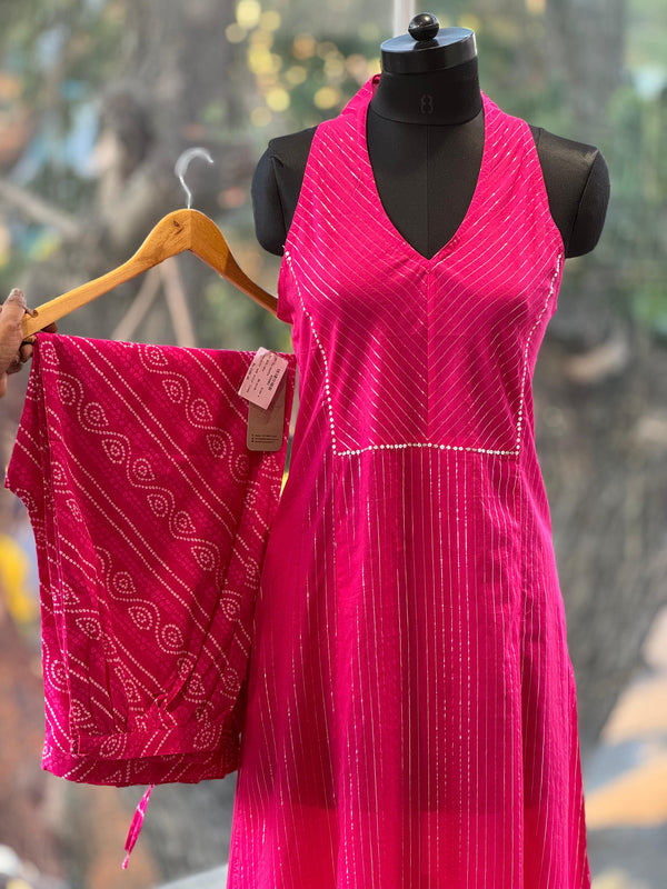 Pink Halter Neck Co Ord