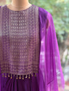 Purple Shaded Skirt Set