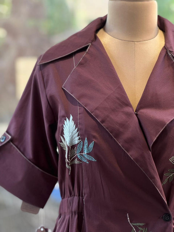 Shirt Style Collared Dress