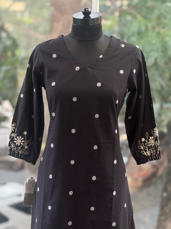 Black Weaving Tunic