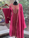 Onion Pink Dupatta Set