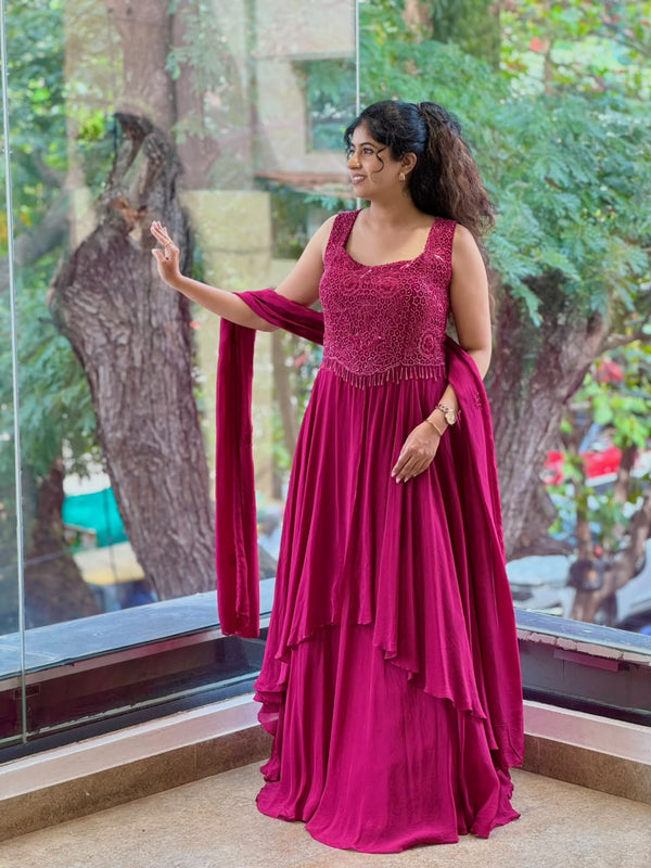 Maroon Gown
