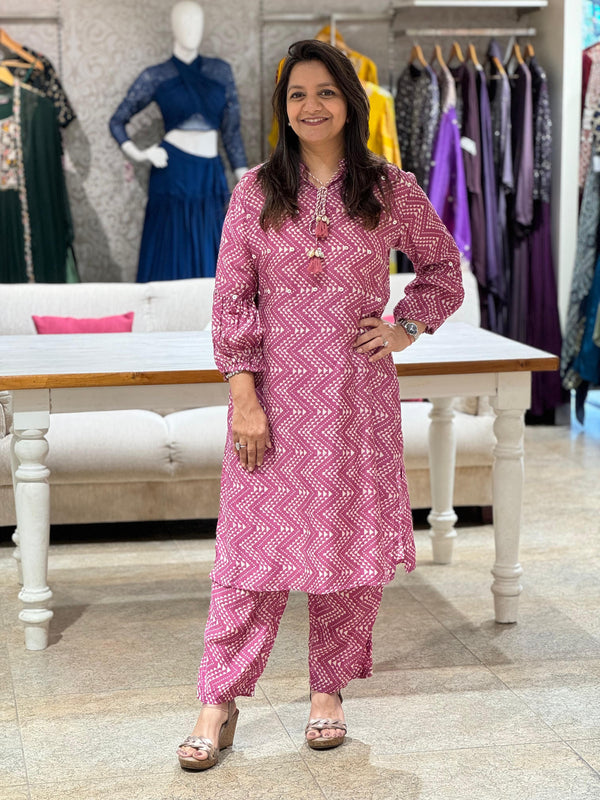 Triangle Printed Co Ord