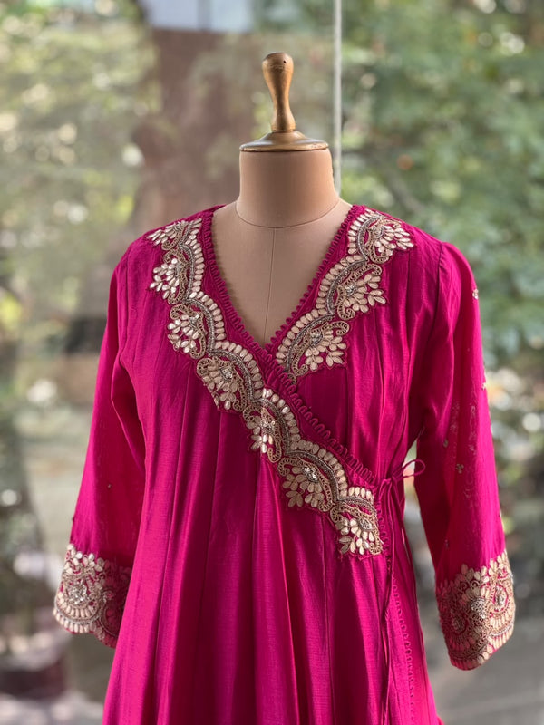 Pink Anarkali Set