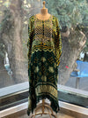 Green Bandhej Kaftan Co Ord