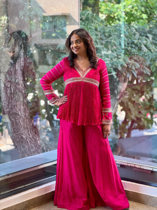 Pink Crush Palazzo Set