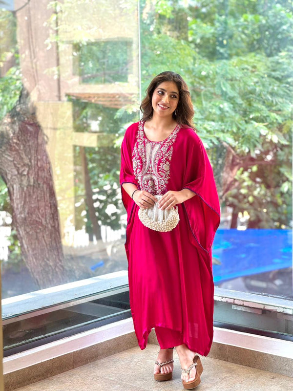 Pink Kaftan Set