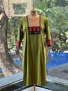 Green Printed Dupatta Set