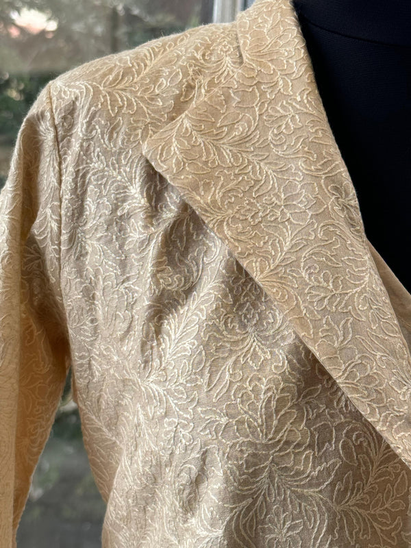Beige Jacket Style Tunic