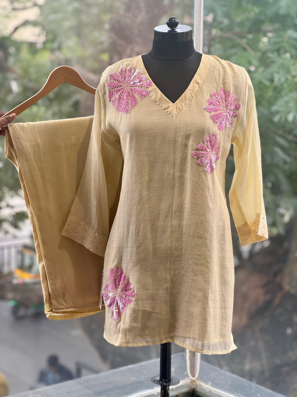 Yellow Mul Co Ord