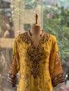 Yellow Digital Print Suit
