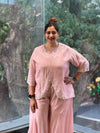Pink Hand Work Palazzo Set