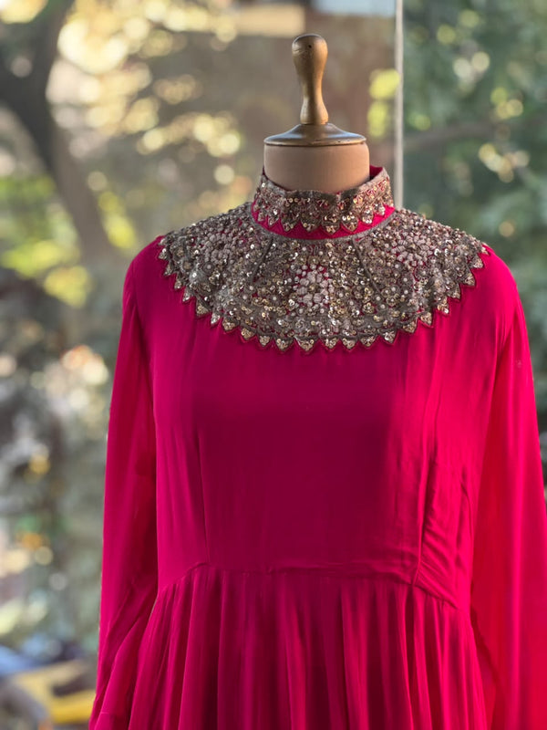Pink Sharara Set