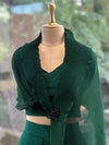 Green Cush Flap Skirt Set