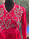 Tomato Red Anghrakha Suit