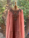 Rose Gold Glass Tissue Kaftan Co ord