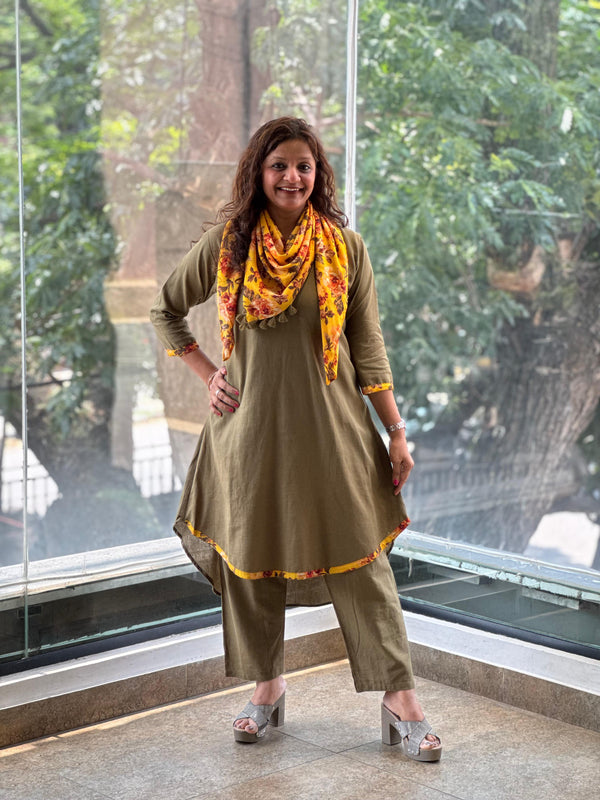 Green Linen Co Ord
