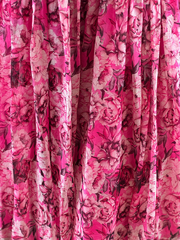 Pink Floral Lehenga