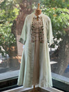Green Tissue Jacket With Dupatta