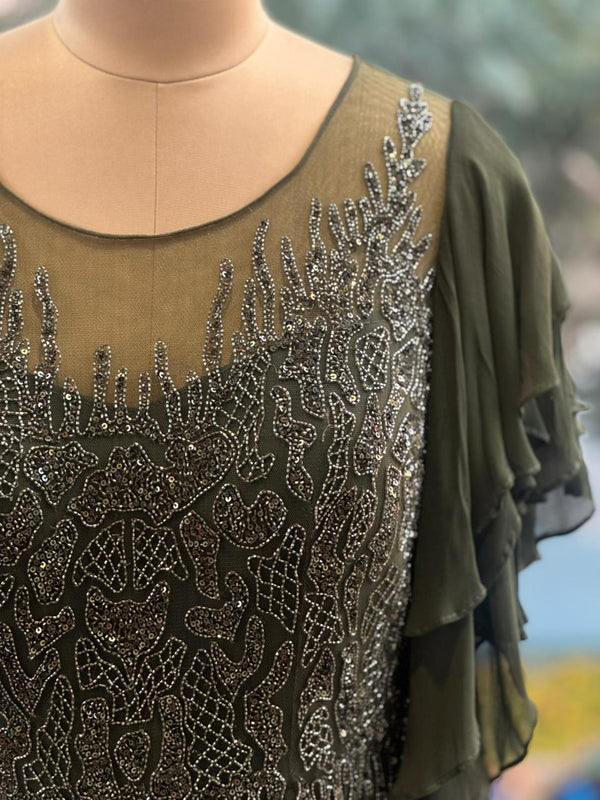 Green Cocktail Gown