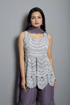 Mauve Moti Work Sharara Set