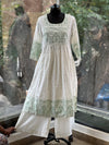 Green Block Print Suit