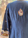 Navy Blue Sharara Set
