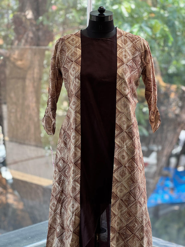 Brown Printed Tunic