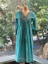Blue Tissue Yoke Suit