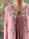 Pink Jacket Style Gown